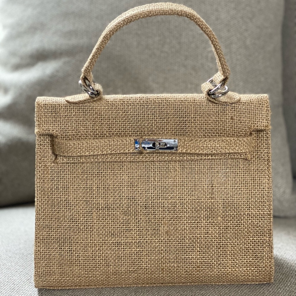 Jute Beach Bag, Burlap Tote, Travel Bag | New Retail